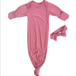 NWOT Three Little Tots Knotted Gown | Rose